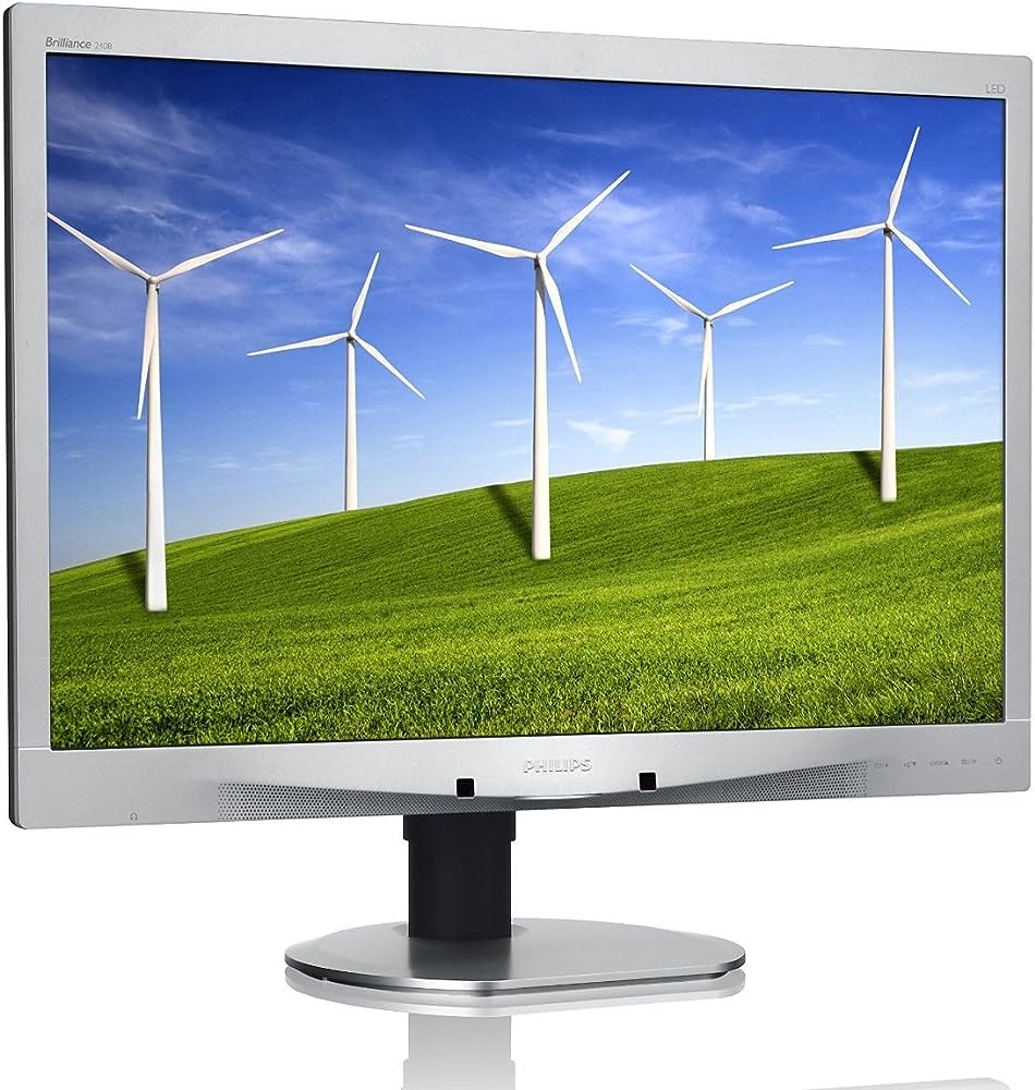 Monitor Philips 241B GRADO B Pie generico - 24 FHD - VGA/DVI/DP - Negro/Plata