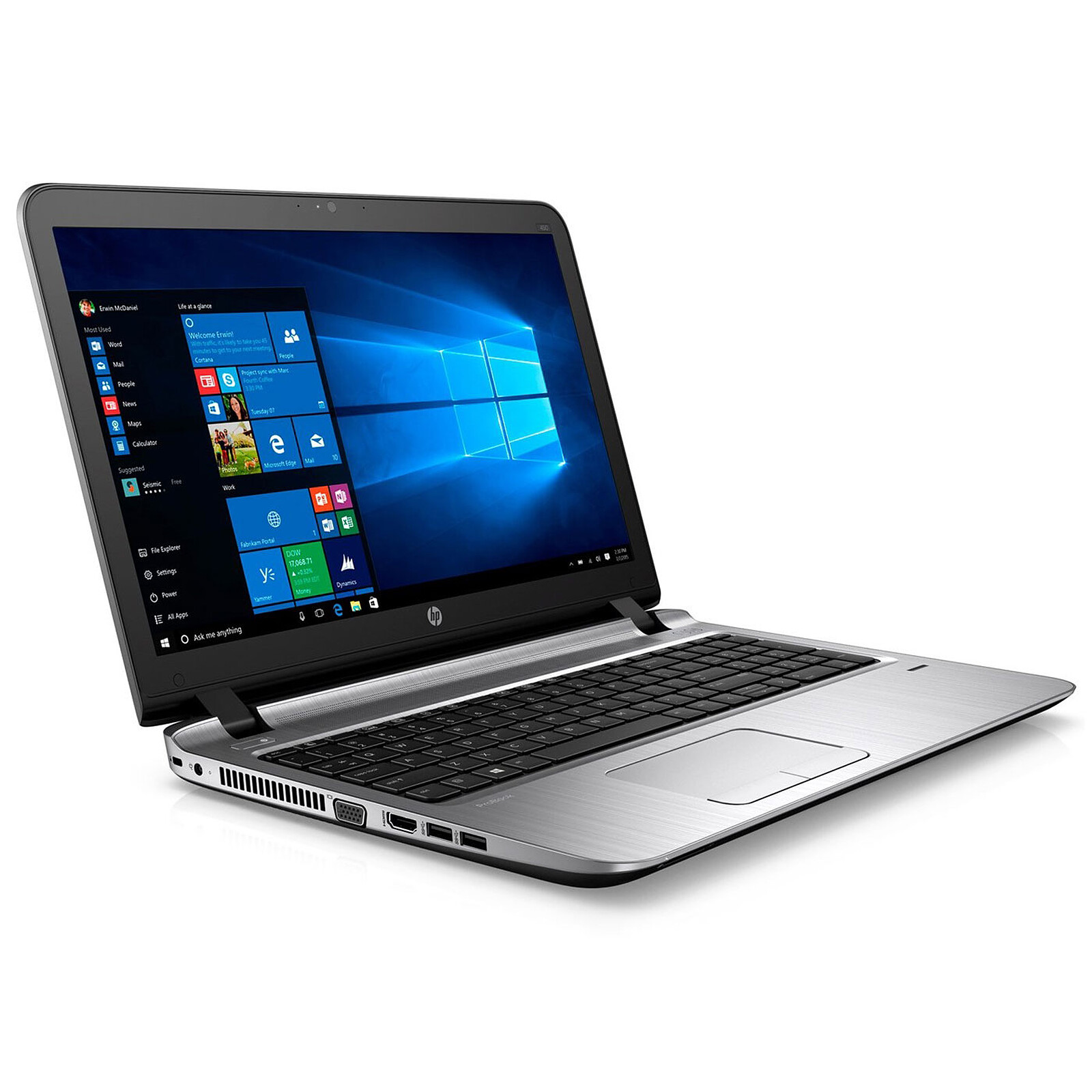 Portátil HP ProBook 450 G3 GRADO B tecl. num. castellano (Intel Core i5 6200U 2.30GHz/8GB/256SSD/15.6FHD/DVD/W10P) Preinstalado