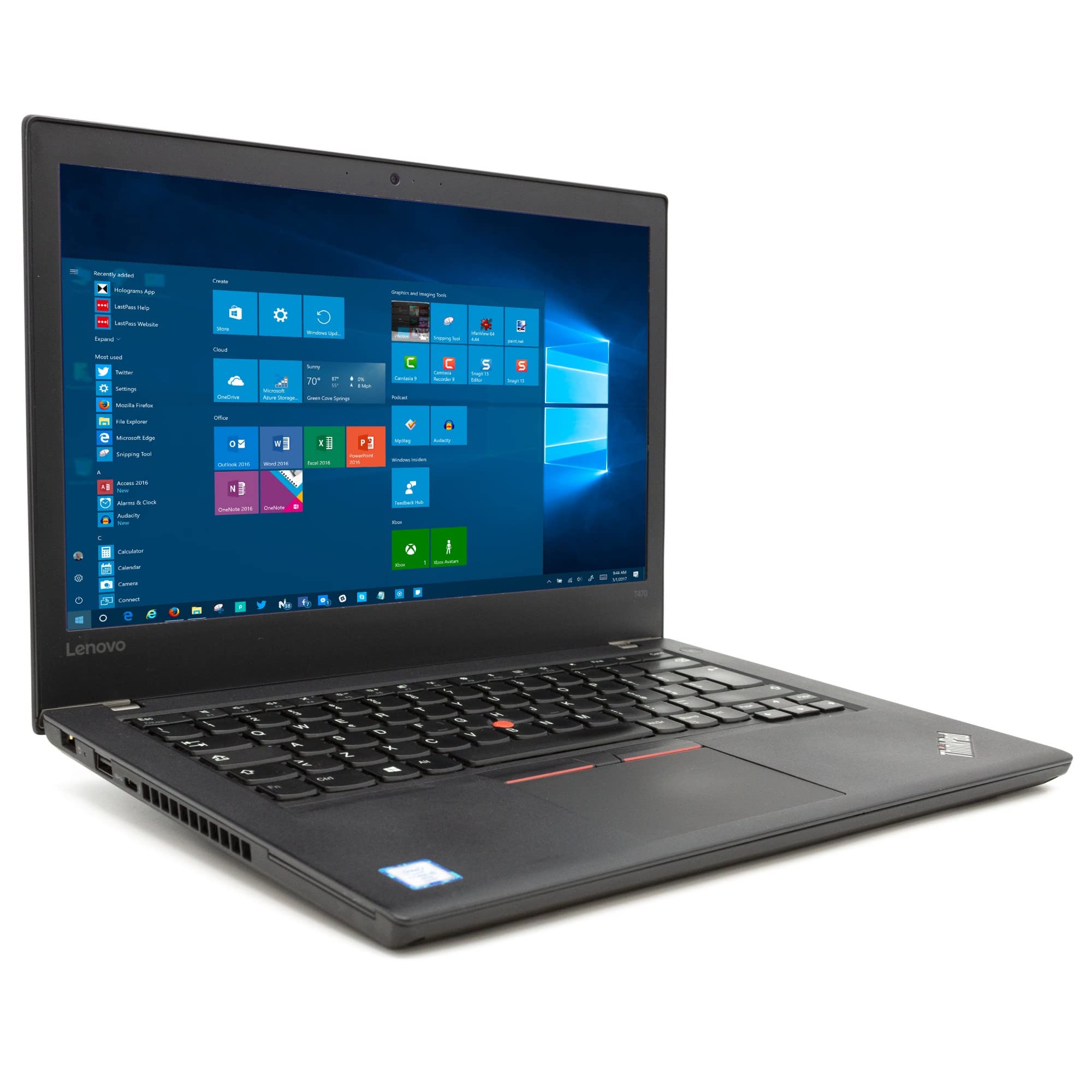 Portátil Lenovo Ultrabook T470 GRADO B (Intel Core i5 6300U 2.40GHz/8GB/256SSD-NVMe/14FHD/NO-DVD/W10P) Preinstalado